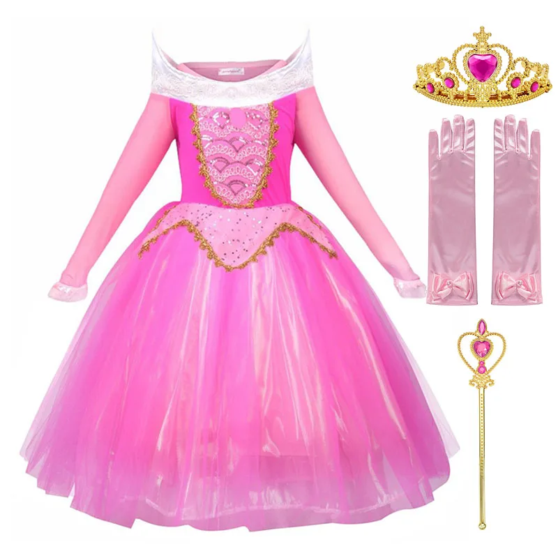 

Костюм принцессы для Спящей красавицы для девочек, маскарадное платье для вечерние, одежда для детей, бальное платье для конкурса, наряд на ...