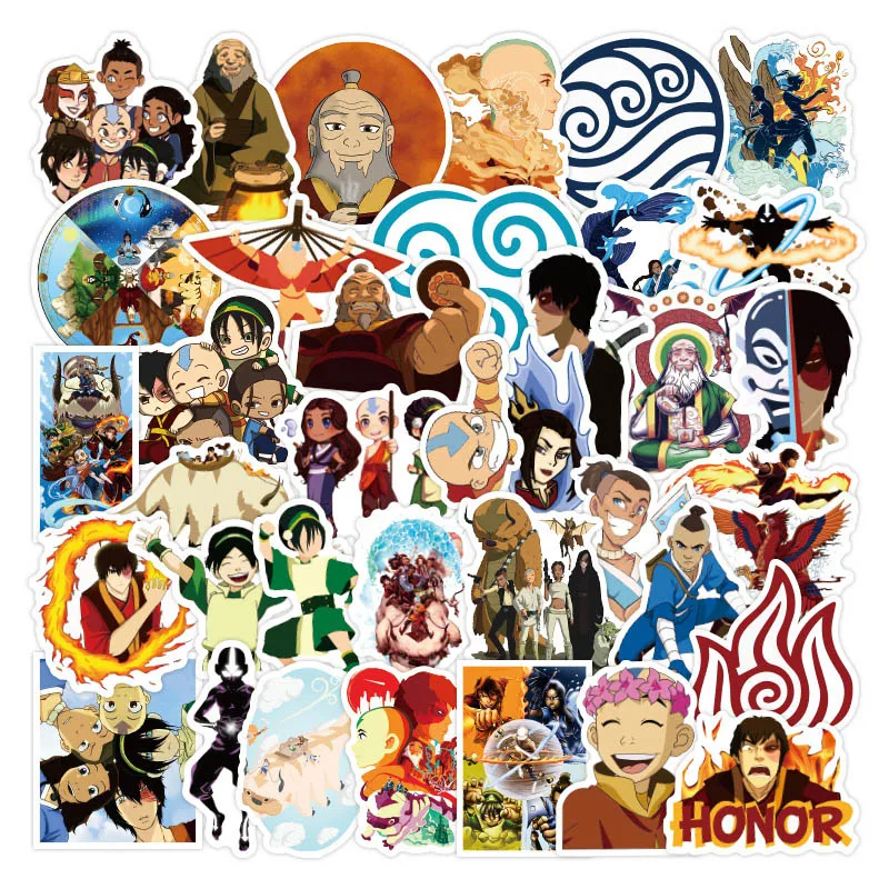 50 шт. Аватара последние наклейки Airbender для детей самостоятельной сборки
