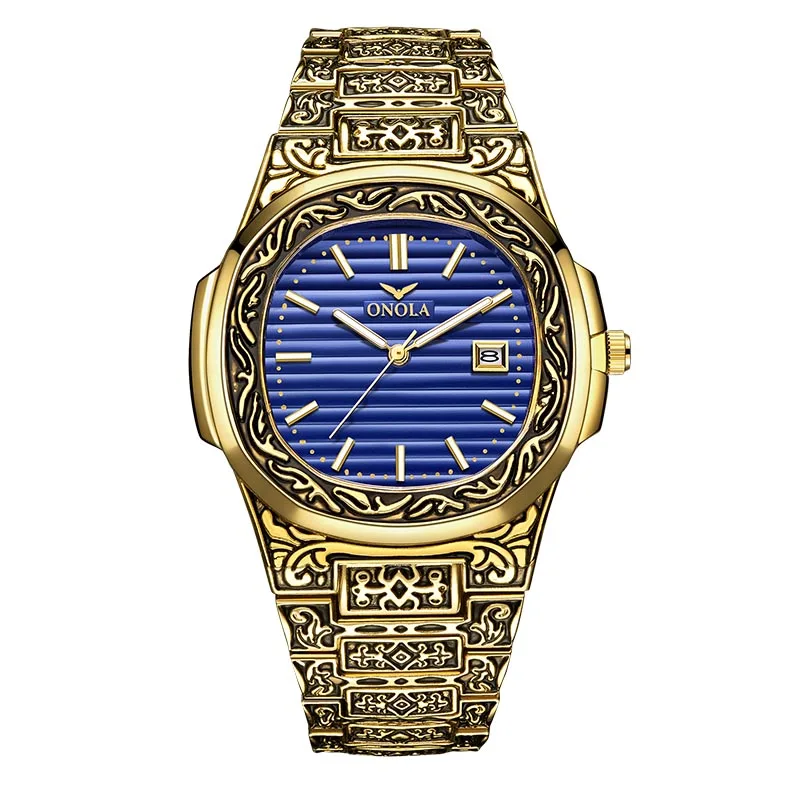 ONOLA Relojes часы мужские модные бизнес Кварцевые Топ бренд класса люкс