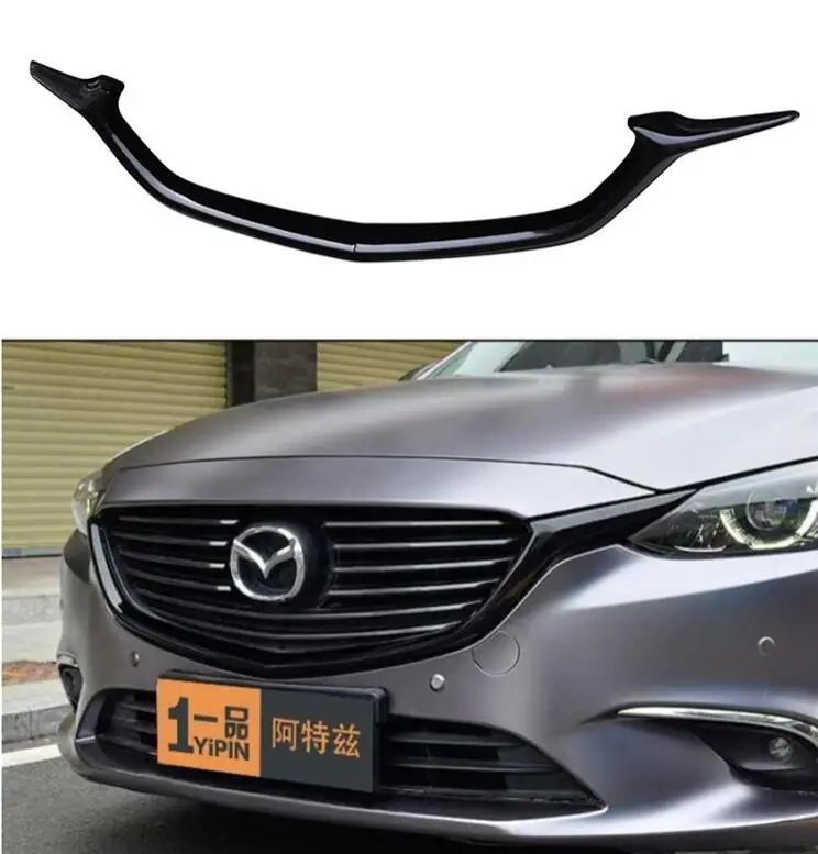 ABS Black Car Front Bumper Mesh Grille Grills Strip Trims Cover For Mazda 6 M6 MAZDA6 2017 2018 2019 Year | Автомобили и