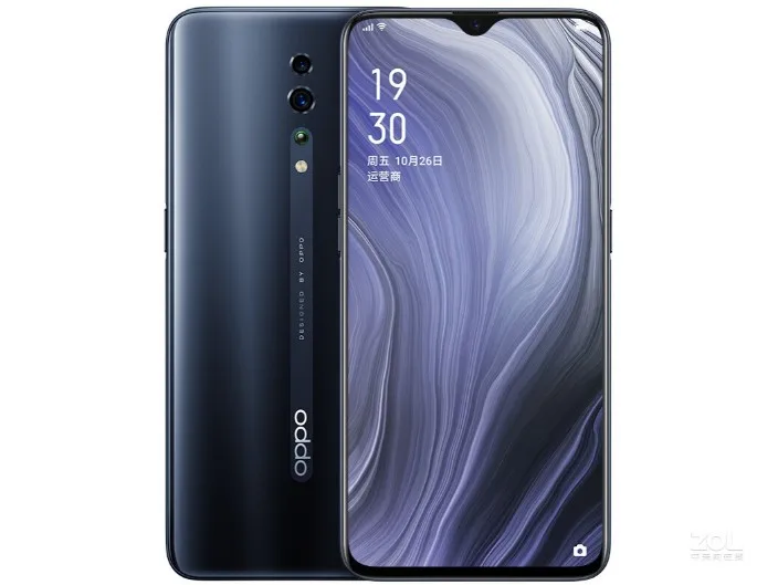 Черный Смартфон Oppo Reno Z Android 9,0 6," ips 2340X1080 6GB ram 256GB rom 48.0MP+ 32.0MP экран отпечатков пальцев - Цвет: Черный