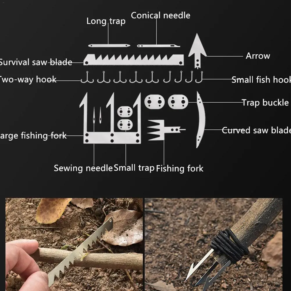 Многофункциональная карточка для выживания аксессуары кемпинга в дикой природе