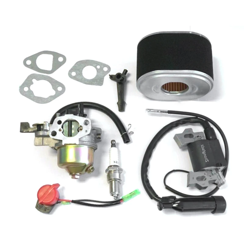 1X Carburetor+1X Air Filter+3X Spacers+1X Handle+1X Spark Plug For Honda GX140 GX160 GX200 Series | Инструменты