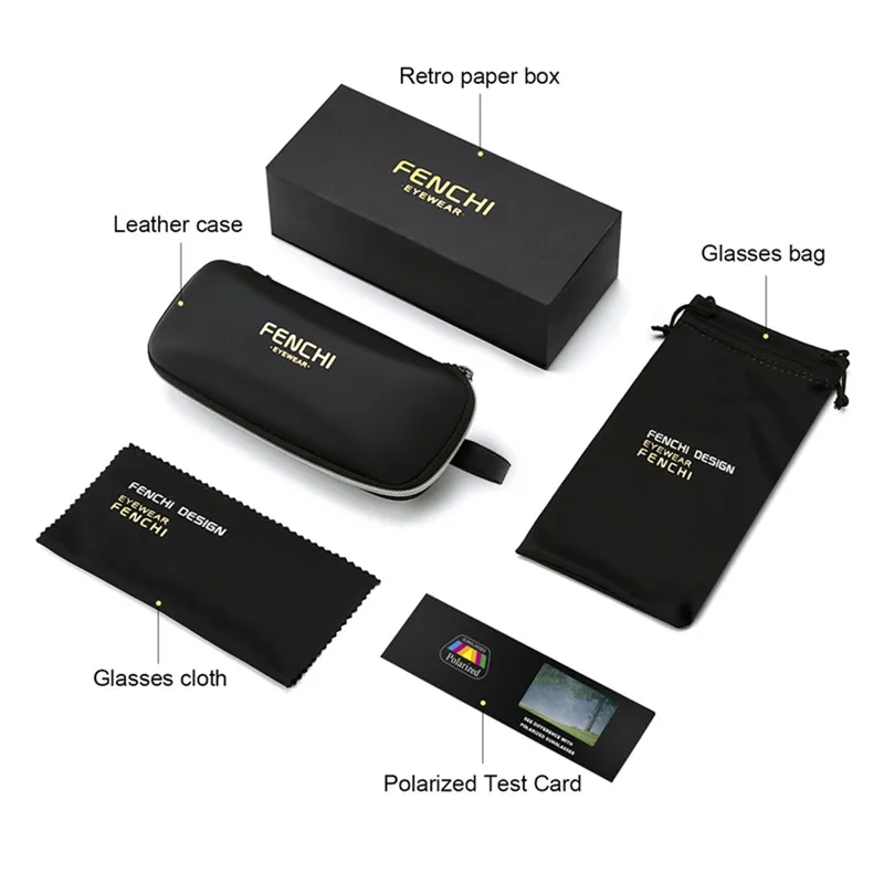 Мужские и женские очки-авиаторы FENCHI высококачественные поляризационные