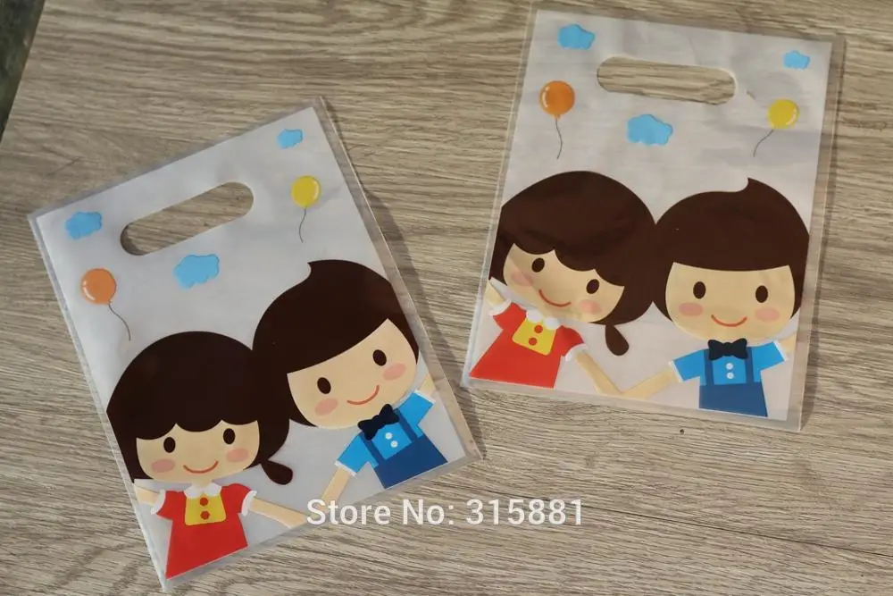 Пластиковые подарочные пакеты для мальчиков и девочек пластиковые покупок