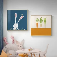 modern cartoon animals tiger rabbit canvas decorative painting poster picture album photo home decor wall art room decoration