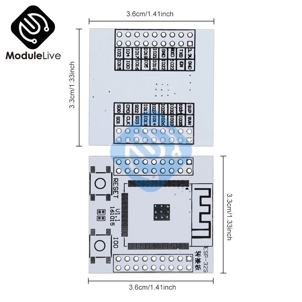 Модуль преобразователя Pinboard ESP32S плата адаптера с поддержкой беспроводного Wi Fi и