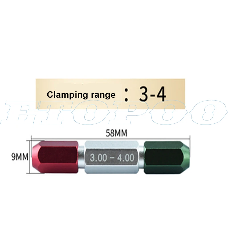 CNC красный и зеленый зажим держатель для иглы манометр двойная головка шпильки ручка Go и не Go вилка манометр