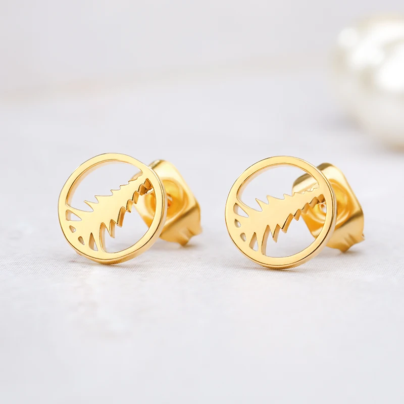 Женские серьги-гвоздики в виде рождественской елки | Украшения и аксессуары