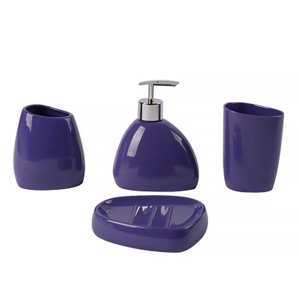 

Акриловая бутылка для мыла и лосьона, 4 шт., аксессуары для ванной комнаты