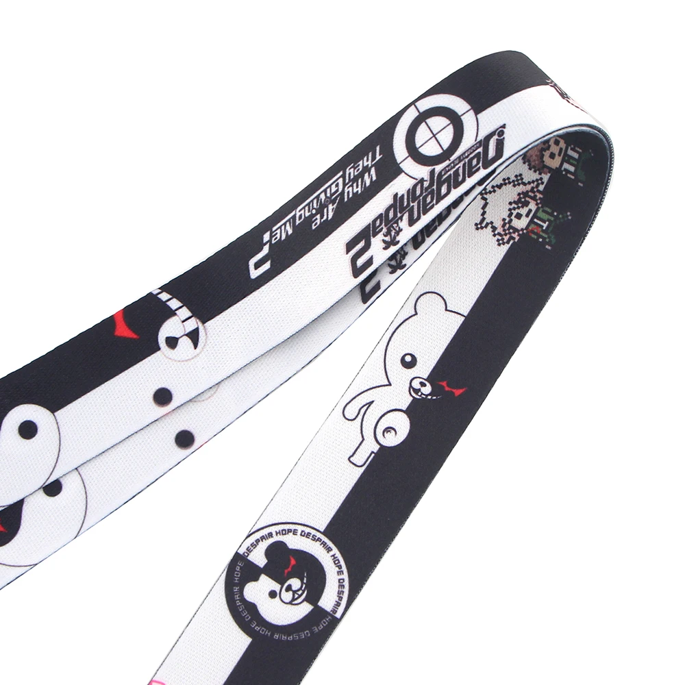 

PF048 Anime Danganronpa Key lanyard Car KeyChain ID Card Pass Gym Mobile Phone Badge Kids Key Ring Holder Jewelry