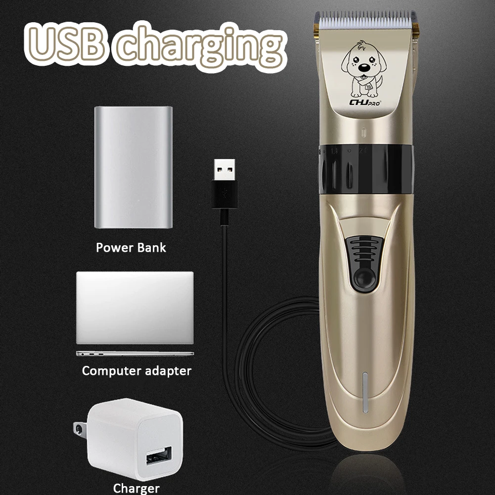 Триммер для шерсти кошек и собак Аккумуляторный с низким уровнем шума|Триммеры