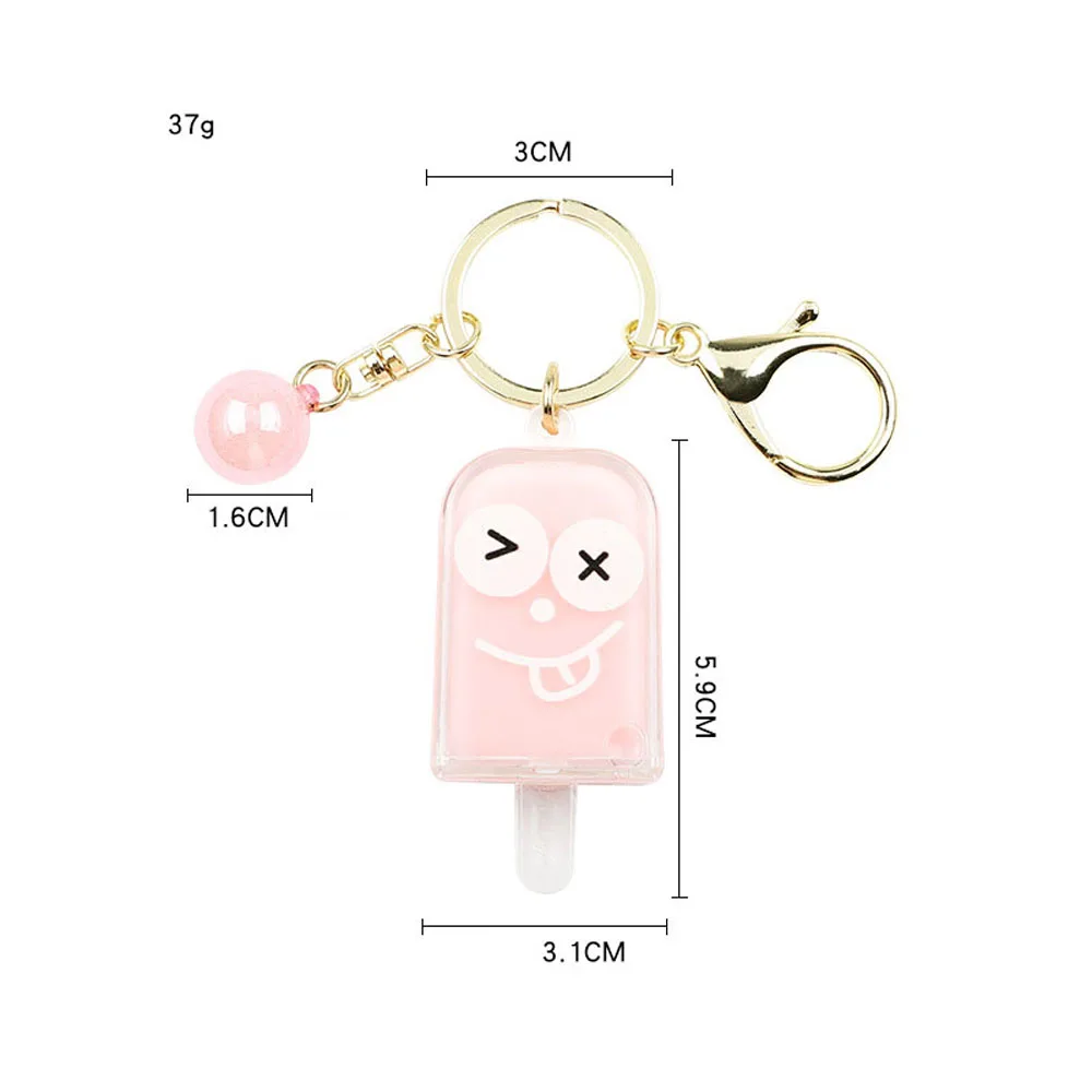 Креативный брелок для ключей с мороженым и блестками | Украшения аксессуары