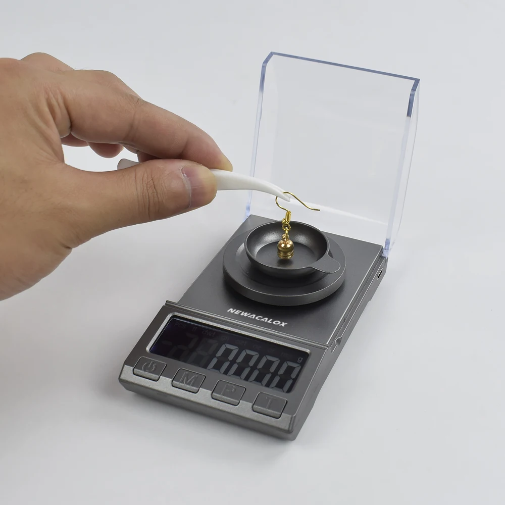Весы NEWACALOX цифровые для ювелирных изделий, 50/0,001/100 г, USB-5