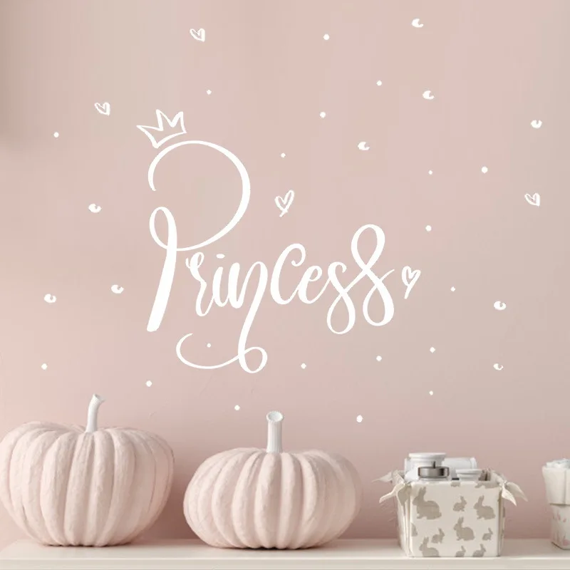 

Letter Girl Wall Stickers DIY Princess Mural Sticker for Kids Rooms Baby Room Dorm Decoration