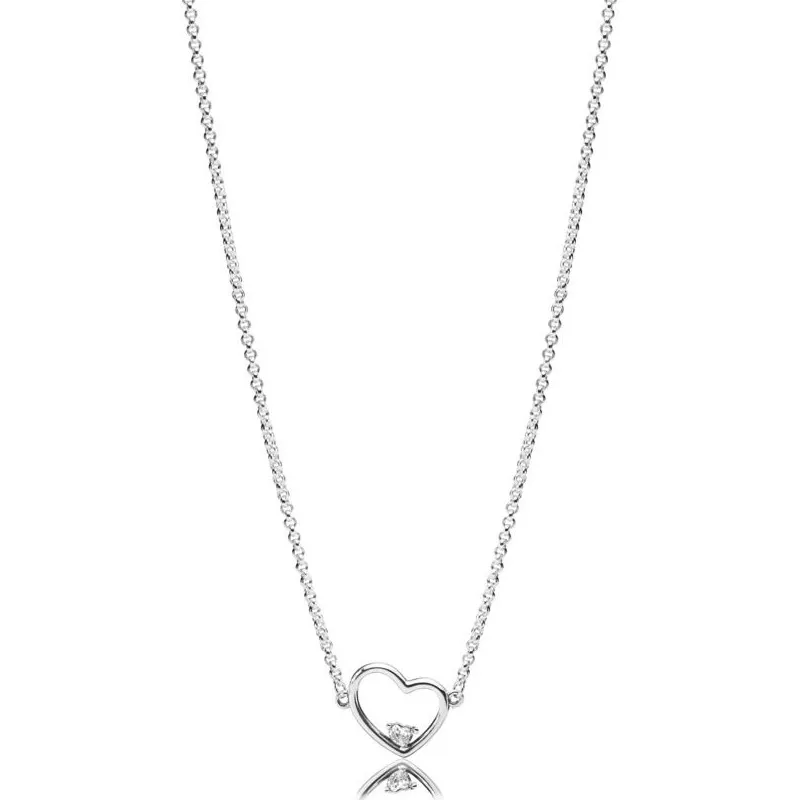 

Ожерелье асимметричное из серебра 2019 пробы с фианитом