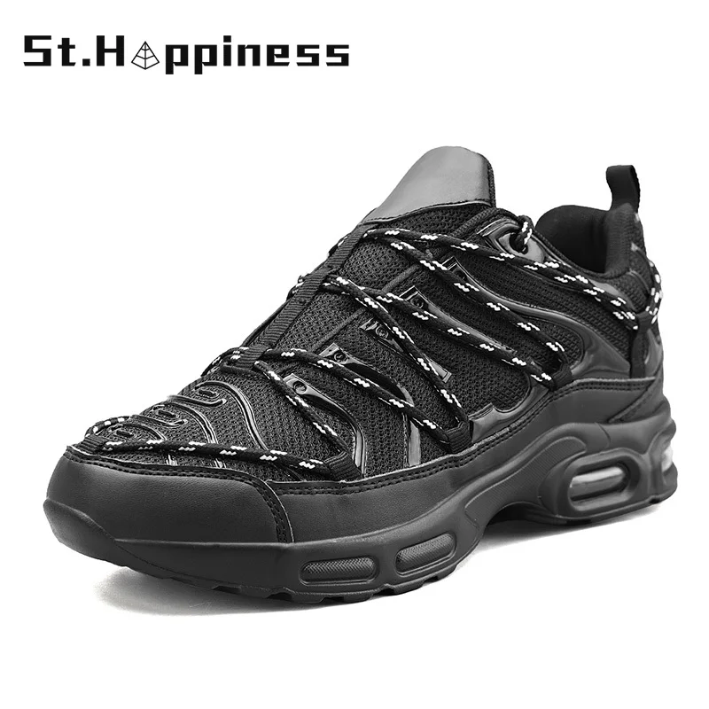 

2021 New Fashion Men's Running Sneakers Summer Design Trend Casual Shoes Mesh Lace-Up Light Breathable Sport Shoes Hot Big Size