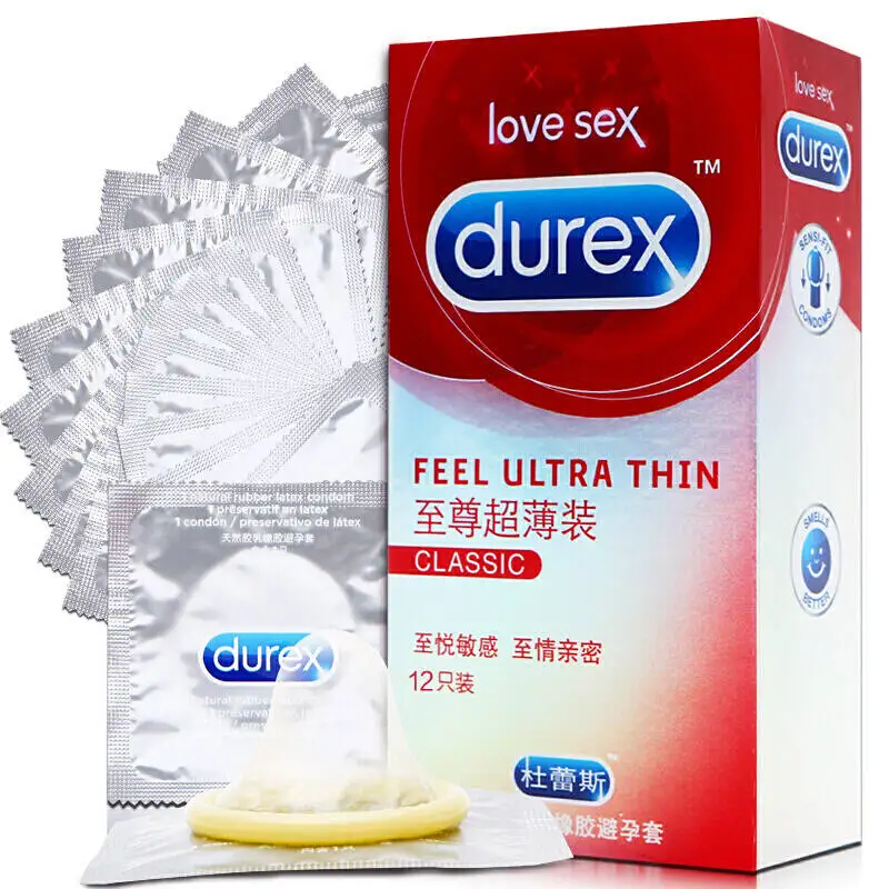 Ультратонкие презервативы Durex для мужчин ребристые с пупырышками долговечный