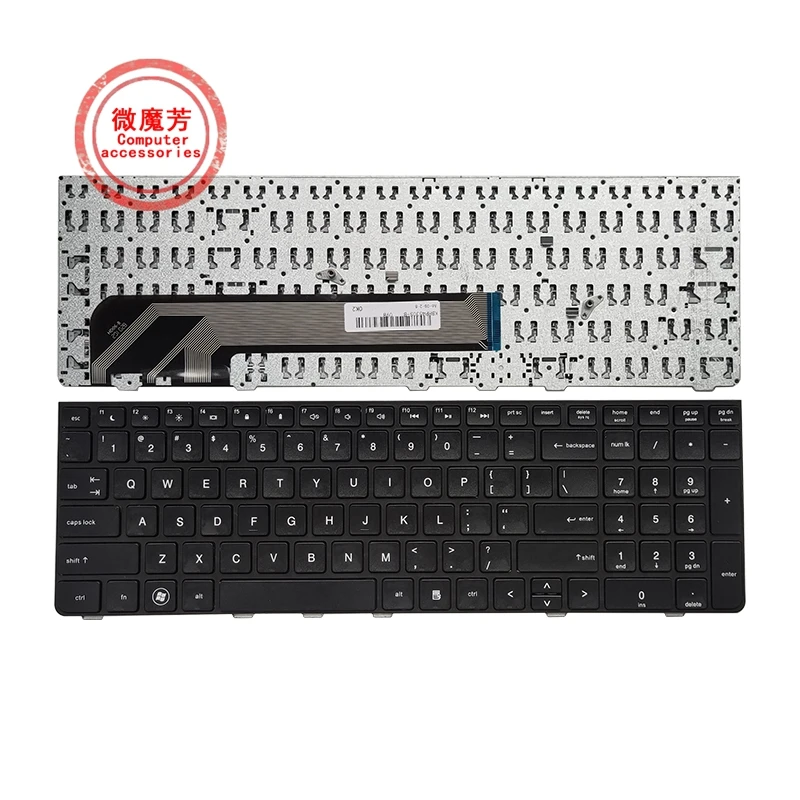 

US New silver laptop Keyboard for HP PROBOOK 4530 4530S 4730 4730S 4535S 4735s with Frame Replace notebook