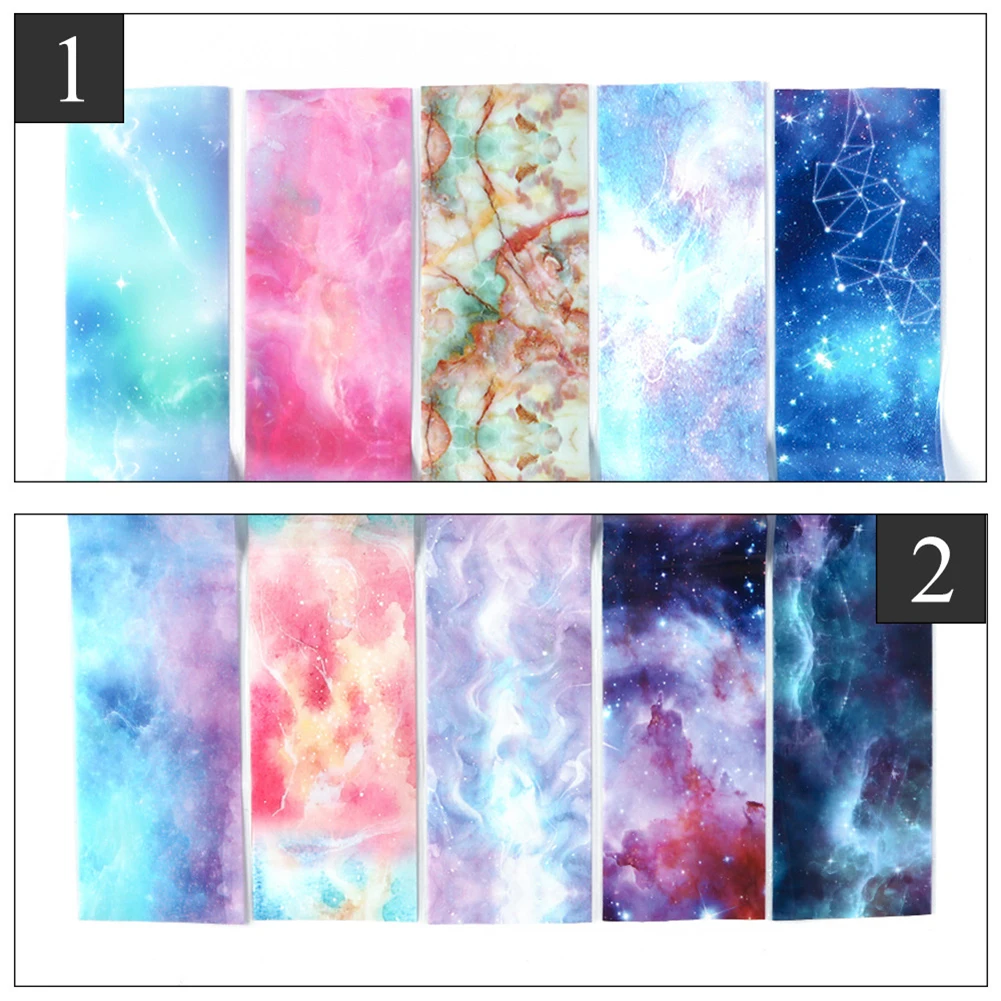 DIY Design Star Night Sky Adhesive Nail Art Sticker Transfer Paper Decal Slider Decor Manicure Decoration | Красота и здоровье