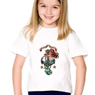 Футболка для девочек-младенцев Принцесса Русалочка Ариэль потеряться в море Графический Футболка Art детей хипстерская Футболка Harajukuдетская футболка