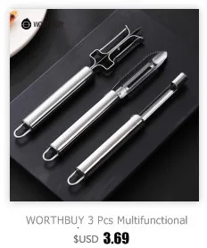 WORTHBUY 3 шт. многофункциональная Овощечистка для фруктов и овощей из нержавеющей стали овощерезка Картофелечистка кухонные аксессуары