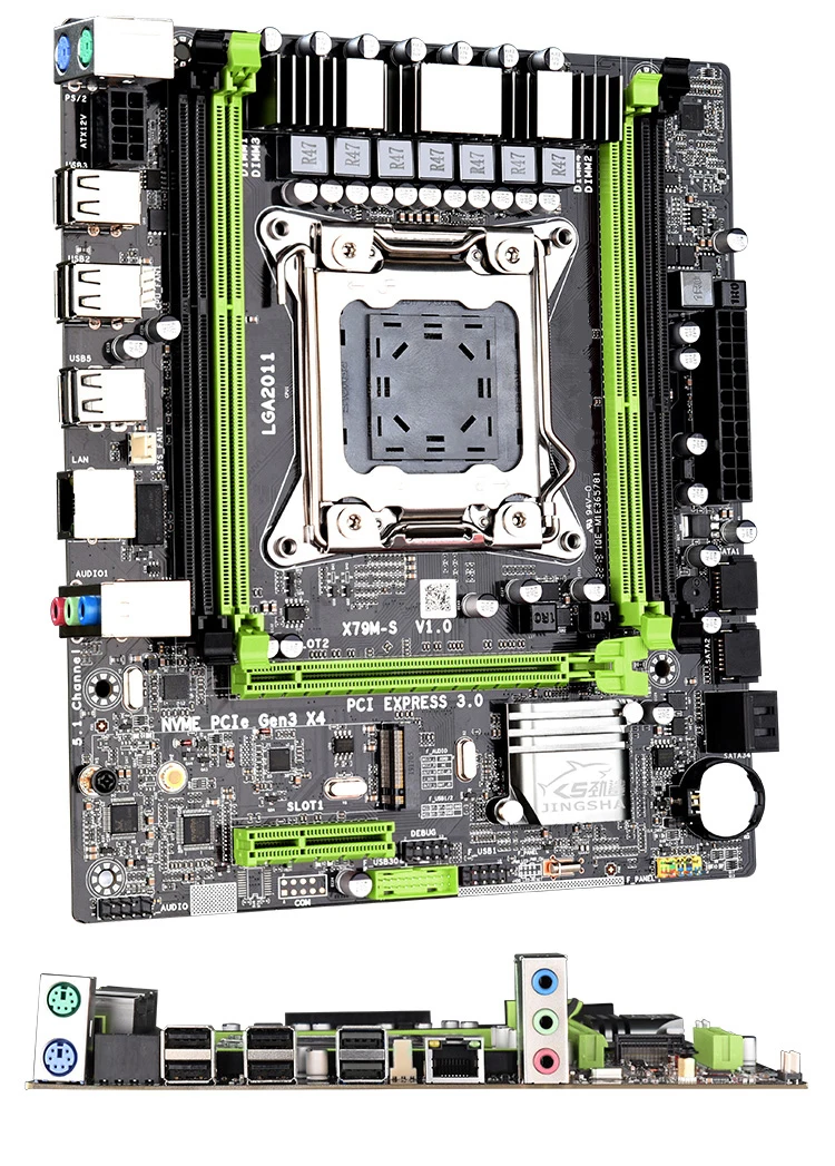 Материнская плата qiyida X79 2 0 mATX + процессор Intel Xeon E5 2640V2 M-ATX nvme M.2 | Компьютеры и офис