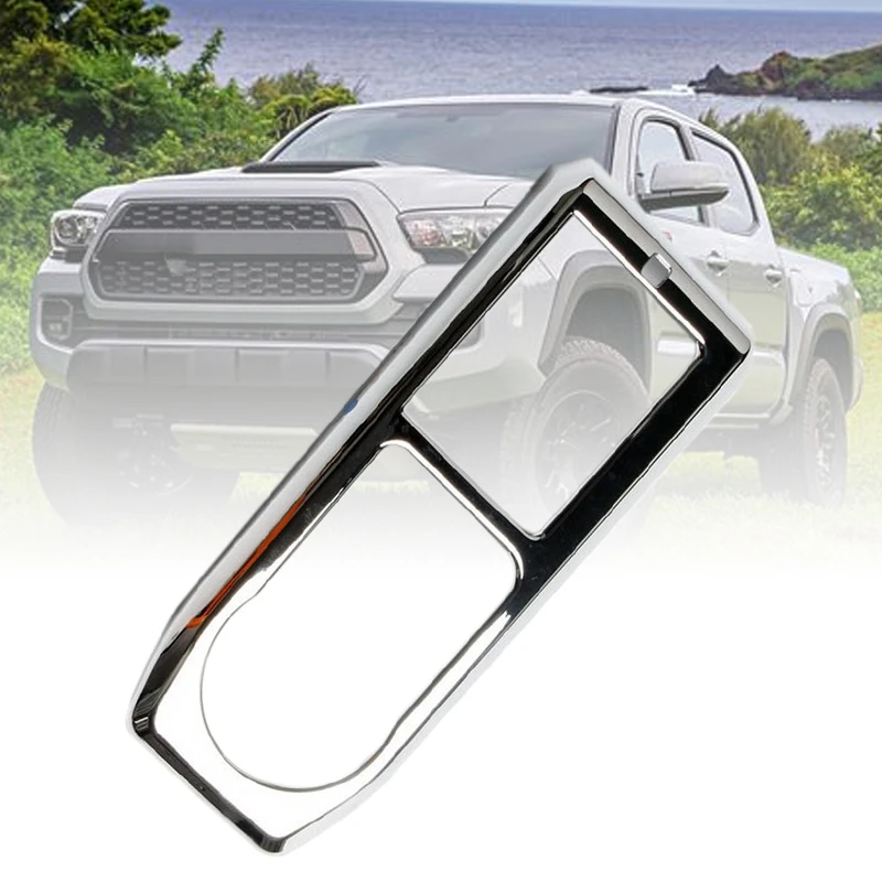 

Chrome Control Gears Panel Protective Cover Molding Trims For Toyota Tacoma 2015-2020