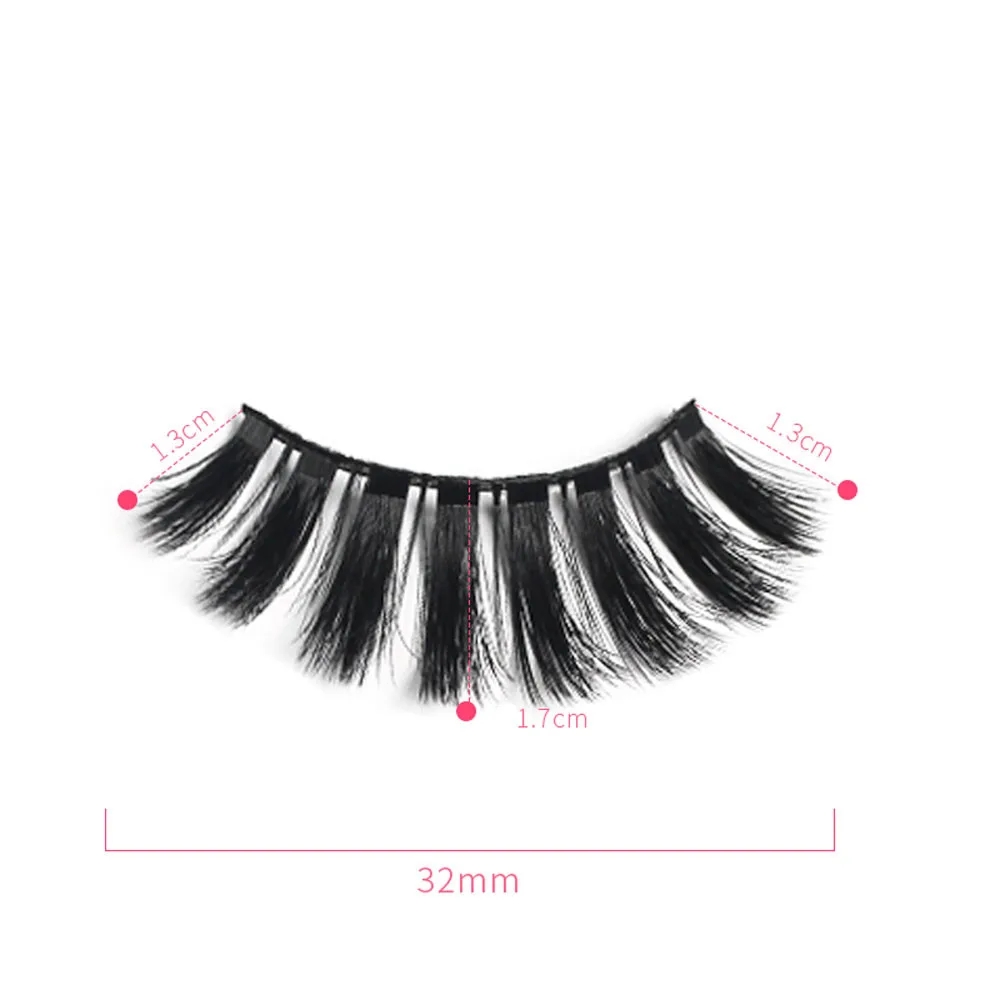 

3 Pairs 3D Faux Mink Eyelashes Natural Thick Long False Eyelashes Dramatic Fake Lashes Makeup Extension Eyelashes maquiagem