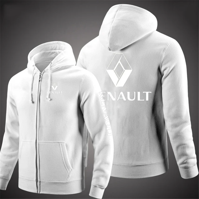 

New Male Renault Hooded Long Sleeve Leisure Spring Autumn Leisure Zipper Comfortable Coats Sweatshirt Men Casual Jacket Hoodies