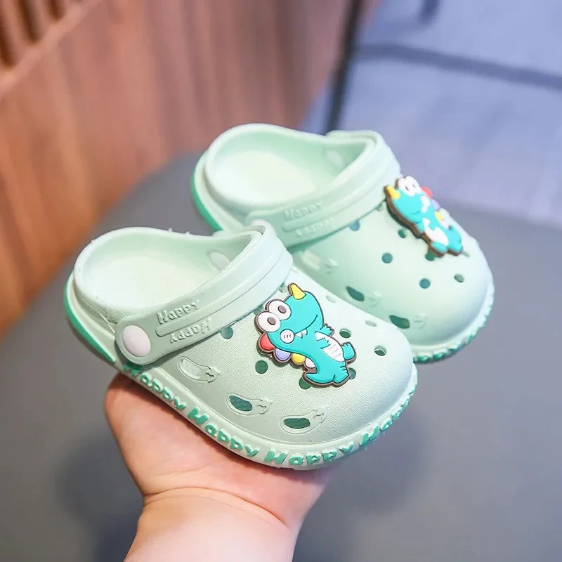 

Large size 21-35 toddler chilrens cro sandals croc slides garden shoes boys clogs cartoon cool beach shoes baby