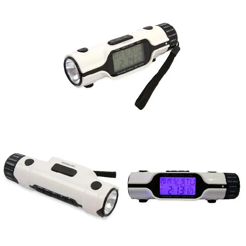 

1 Pcs Electronic Digital LED Alarm Clock Flashlight Perpetual Calendar Multifunction for Travel L23