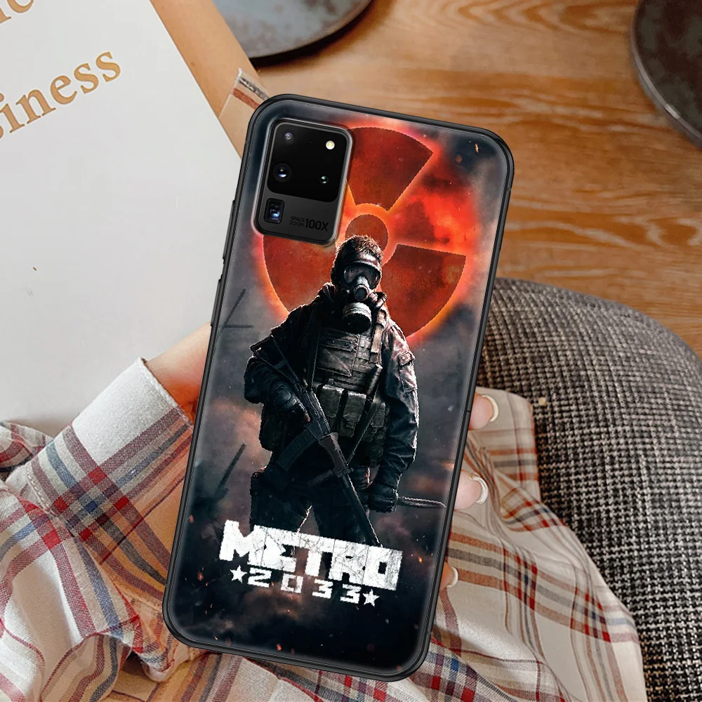 Чехол для телефона Game Metro 2033 Samsung Galaxy Note 4 8 9 10 20 S8 S9 S10 S10E S20 Plus UITRA Ultra black 3D funda pretty