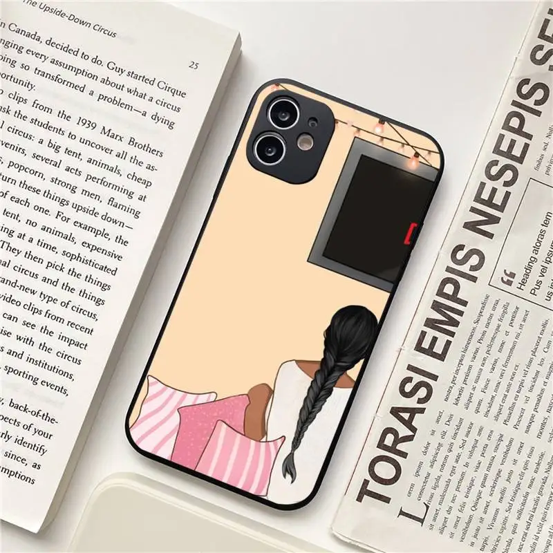

Girls Bff Best Friends Forever Phone Case for iPhone 11 12 pro XS MAX 8 7 6 6S Plus X 5S SE 2020 XR Soft mobile bags