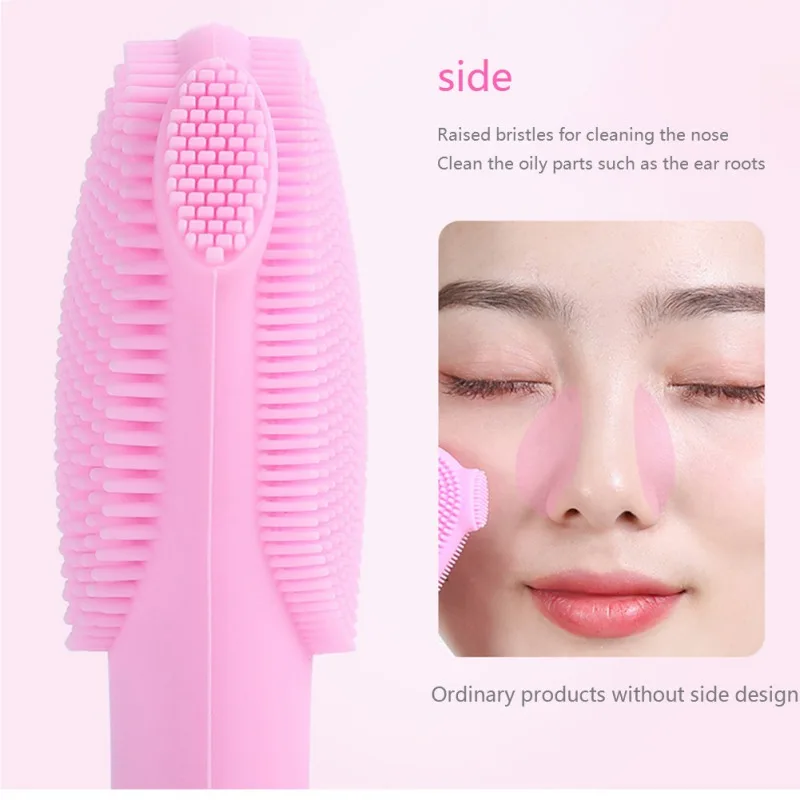 Face Cleaning Electric Facial Cleansing Brush Vibration Skin Remove Blackhead Pore Cleanser Waterproof Silicone Face care