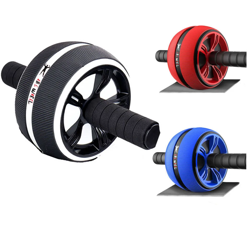 Новинка бесшумный ролик для пресса Ab с ковриком 2 в 1 и Скакалка рук талии ног