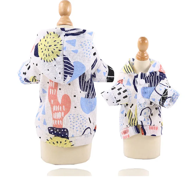 Защита от солнечных лучей летняя одежда для собак тонкий собак-тцу Рубашки Щенок