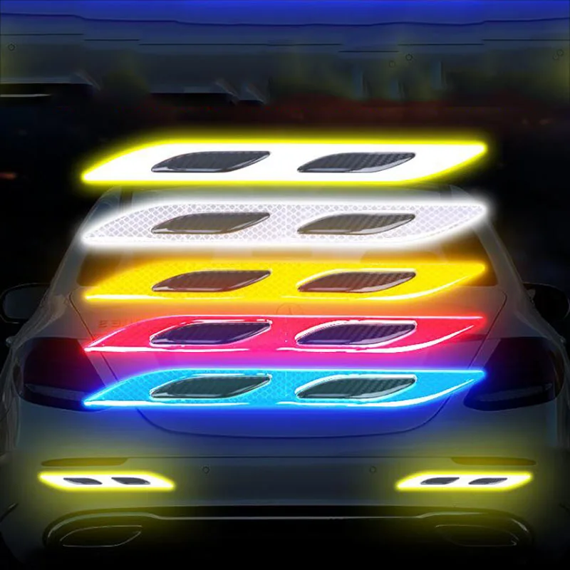 

Для Toyota RAV4 2019 2020 аксессуары наклейка на автомобиль со светоотражающими элементами Анти-Царапины Безопасность Предупреждение стикер автомо...