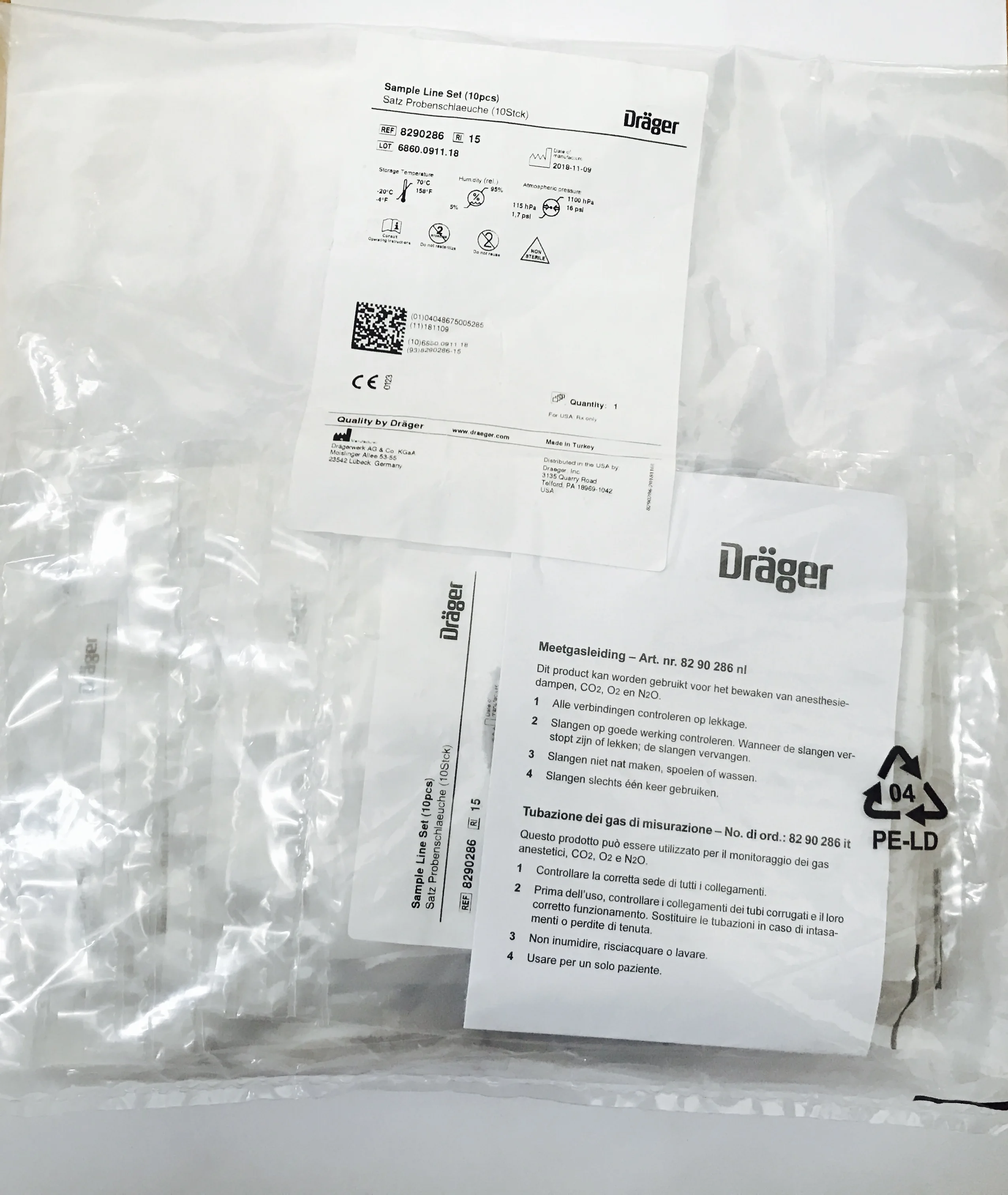 

PN:8290286 drager etco2 образец, линия, 10 шт., новый, оригинальный