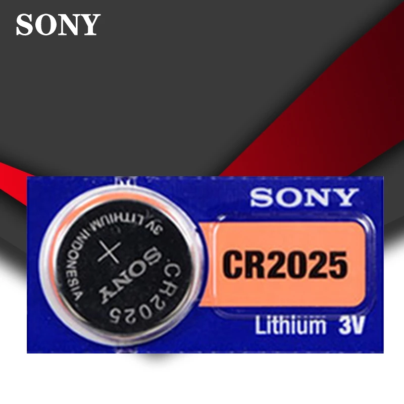 SONY оригинальный cr2025 аккумуляторы таблеточного типа 3V литиевая Батарея для часы с