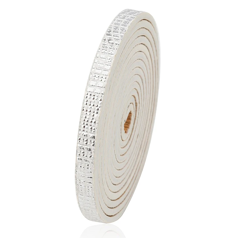 white 1,2 meter/pcs 5 мм плоский кожаный шнур 10*2 мм кожаный шнур ювелирные аксессуары/материал для бижутерии DIY ручное производство ювелирных изделий - Цвет: white