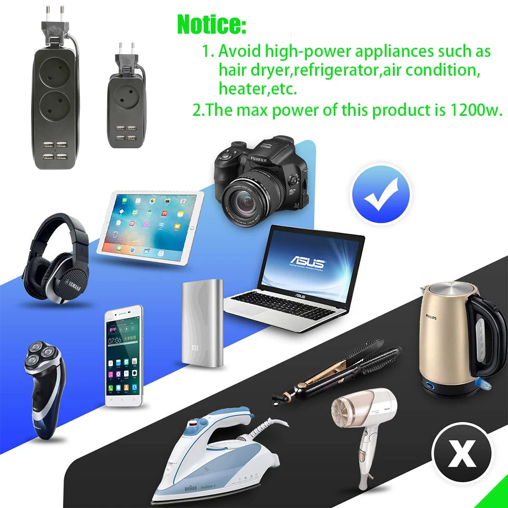 Desktop Plug Socket Portable Travel European Standard For Mobile phone or Tablet |