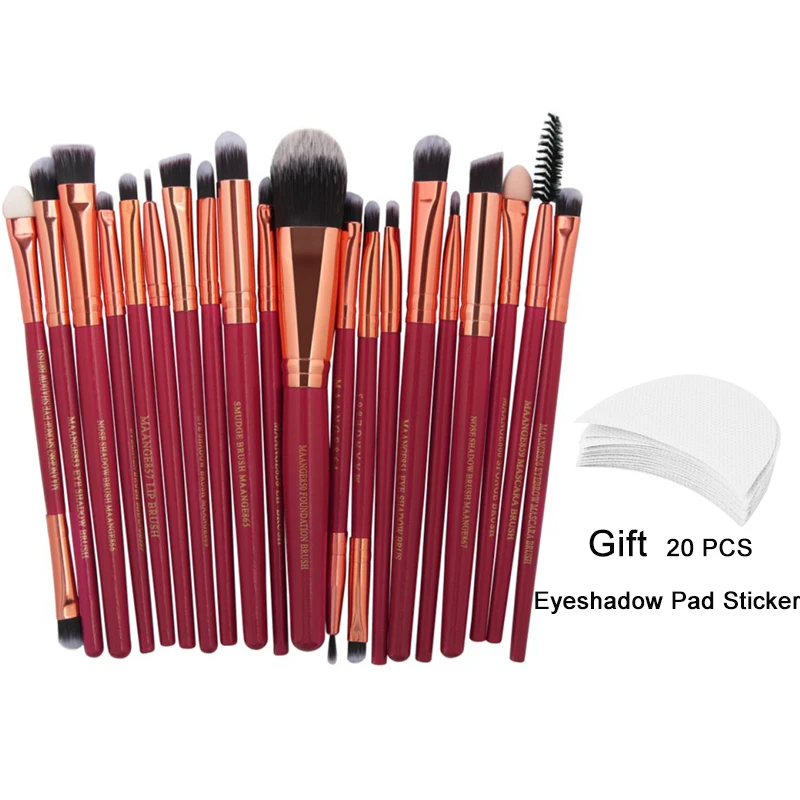 20 шт. профессиональные Мягкие кисти для макияжа|brand make up brushes|make brushesmake brushes |