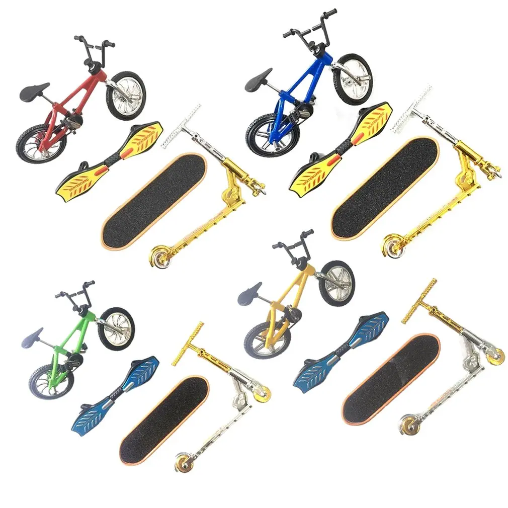 

Finger Bicycle Finger Skateboard Toy Set Bicycle+Skateboard+Vitality Board+Scooter