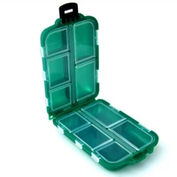fishing bags pill box 10 compartments mini fishing bait spoon hook box gadget case tackle accessory fishing tool equipment