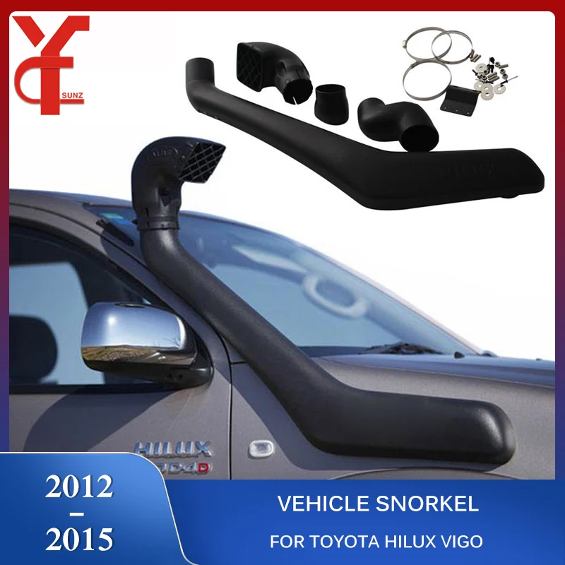 

air intake snorkel parts For toyota hilux vigo 2012 2013 2014 2015 Black Vehicle snorkel 4x4 accessories