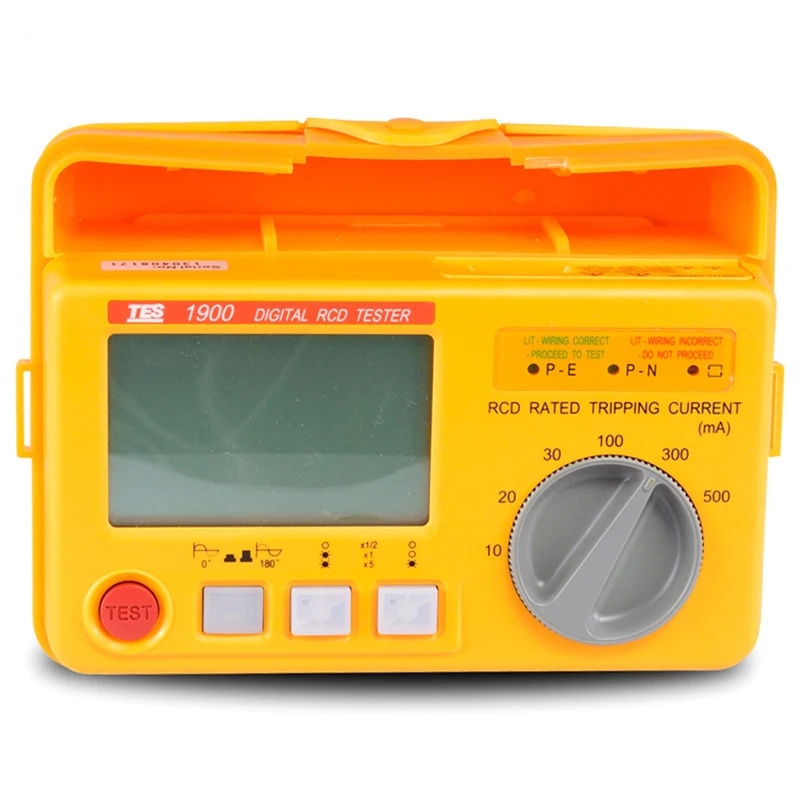 

TES-1900A Digital RCD Type Residual Current Circuit Breaker Tester Leakage