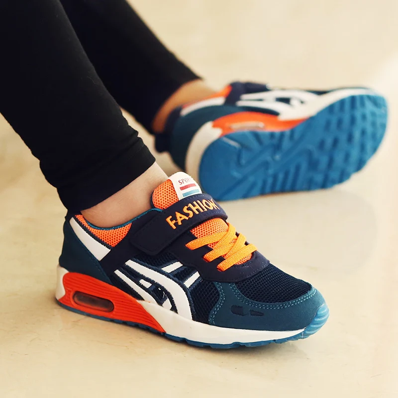 

Boys Sneakers Children Casual Shoes For Kids Sneakers Girls Shoes Rubber Mesh Cushion Breathable Fashion Tenis Infantil 2021