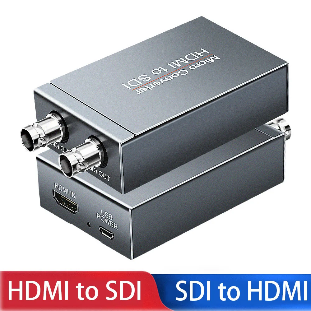 Мини HD 3G SDI к HDMI преобразователь * 2 адаптер дисплей 1080p с usb питания переключатель