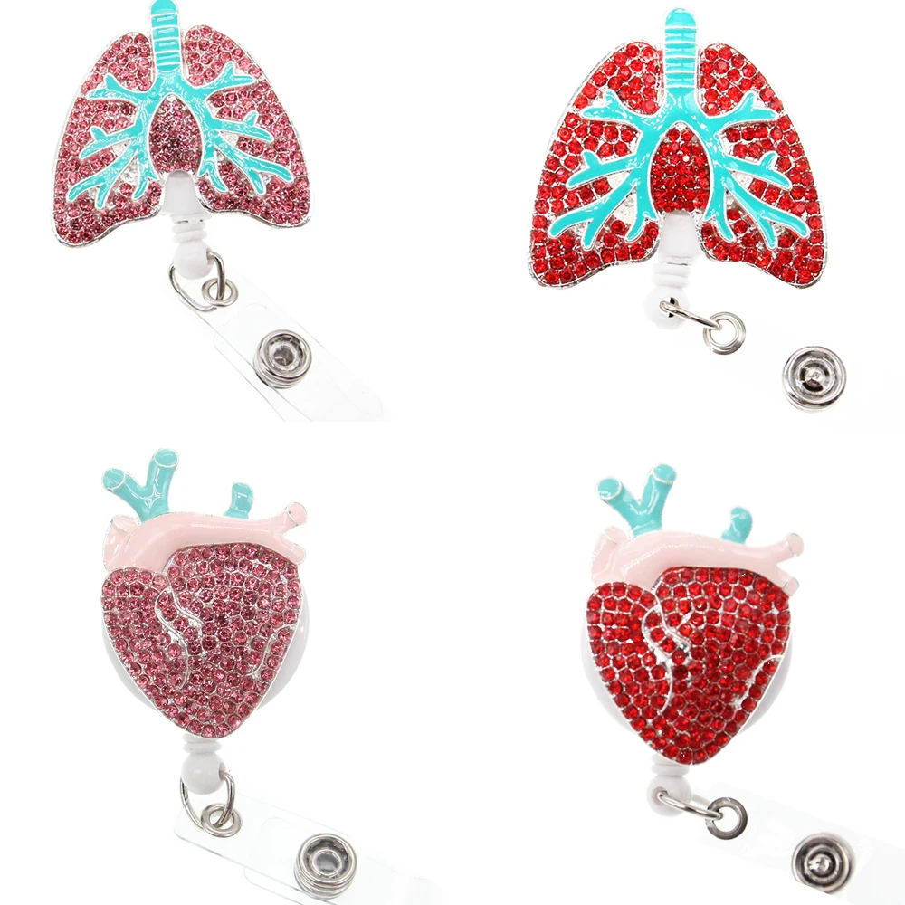 Идеальное ежедневное использование медицинский стиль сердце и легкие Стразы